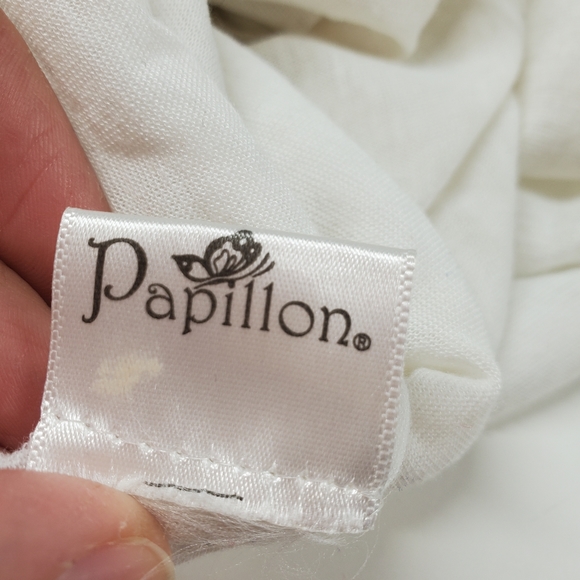 Papillon White Rhinestone Studded Infinity Scarf - Picture 6 of 8